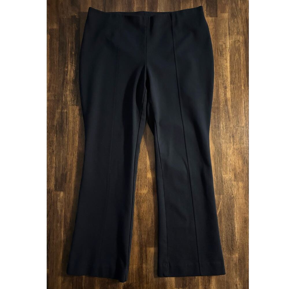 J Jill Women’s Medium Petite Pants Ponte Barely Boot Cut Pull On Elastic Waist